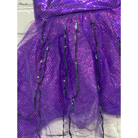 Mermaid Merman Purple Sparkle 3 Piece Adult L XL Costume Drama Dept As Is - Picture 5 of 16